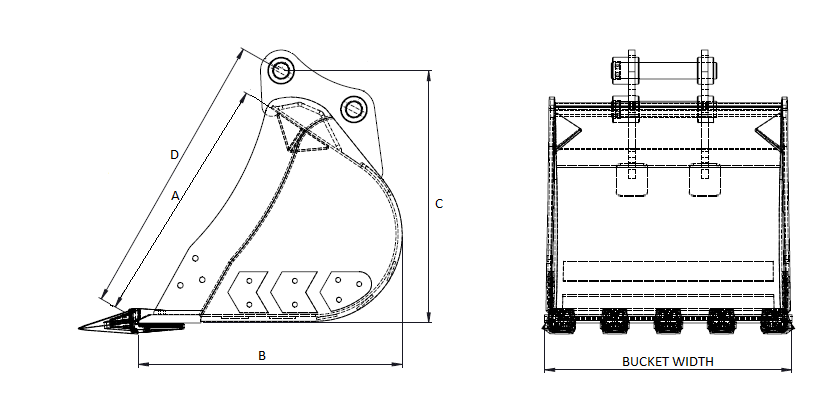 Digging Buckets | Digger Bucket For Sale in Australia – Kriss Solutions