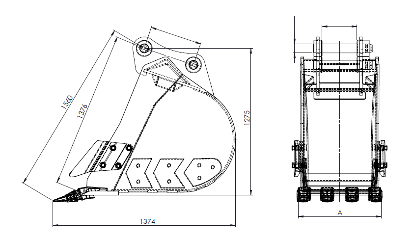 Digging Buckets | Digger Bucket For Sale in Australia – Kriss Solutions