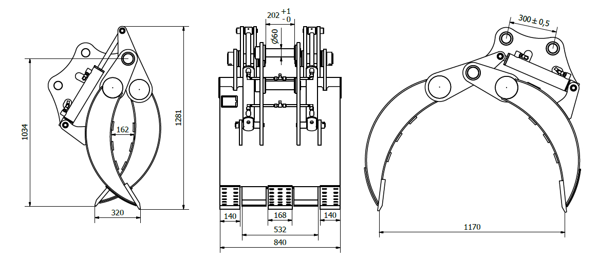 Grapples - Hydraulic - Kriss Solutions